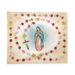 Our Lady of Guadalupe Walkable Rosary Cloth